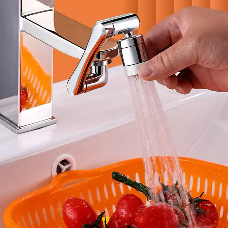 سر شیر آب چرخشی مدل بازویی جنس استیل مدل Metal