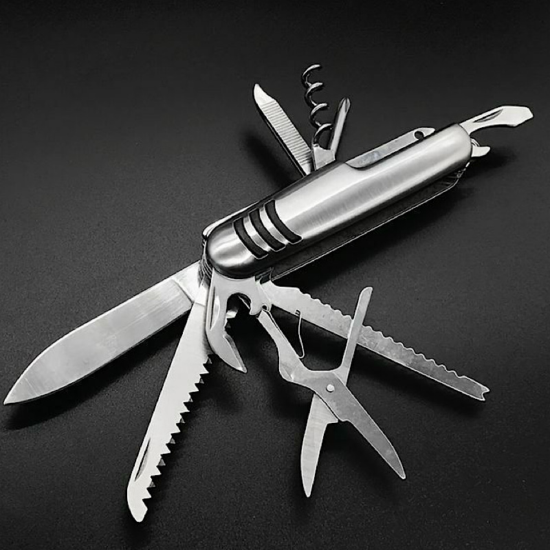 ابزار 11 کاره اضطراری سفر و کمپینگ مدل جیبی