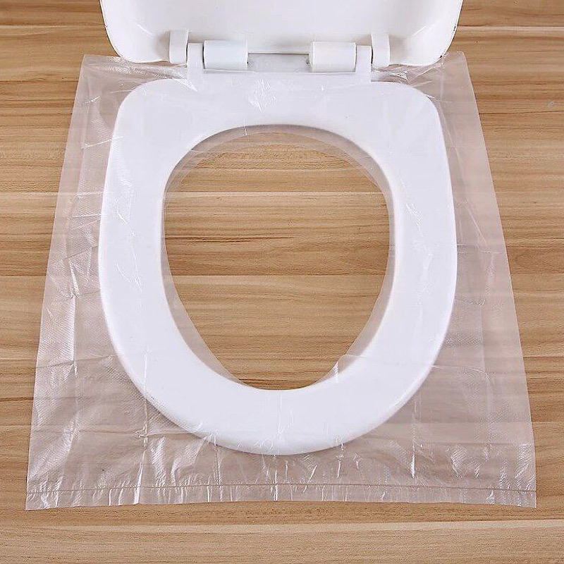 کاور نایلونی یکبار مصرف توالت فرنگی بسته 20 عددی