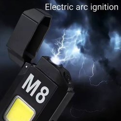 فندک شارژی المنتی چراغ دار